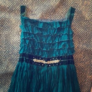 Biscotti Collection Teal Dress girls size 14